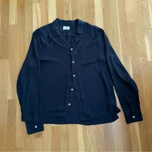 Elwood Rayon Black Button Up Shirt